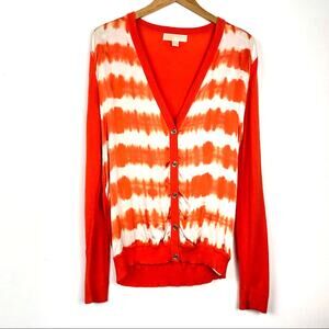 Michael Kors | Tie Dye Cardigan Sweater Orange